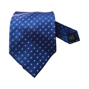 Claiborne Royal Blue and Sky Blue Patterned Tie